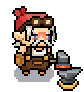 Blacksmith hammering...